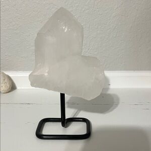 Clear Quartz Crystal on Stand